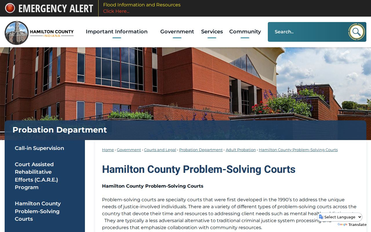 Hamilton County criminal docket Drug Treatment Court