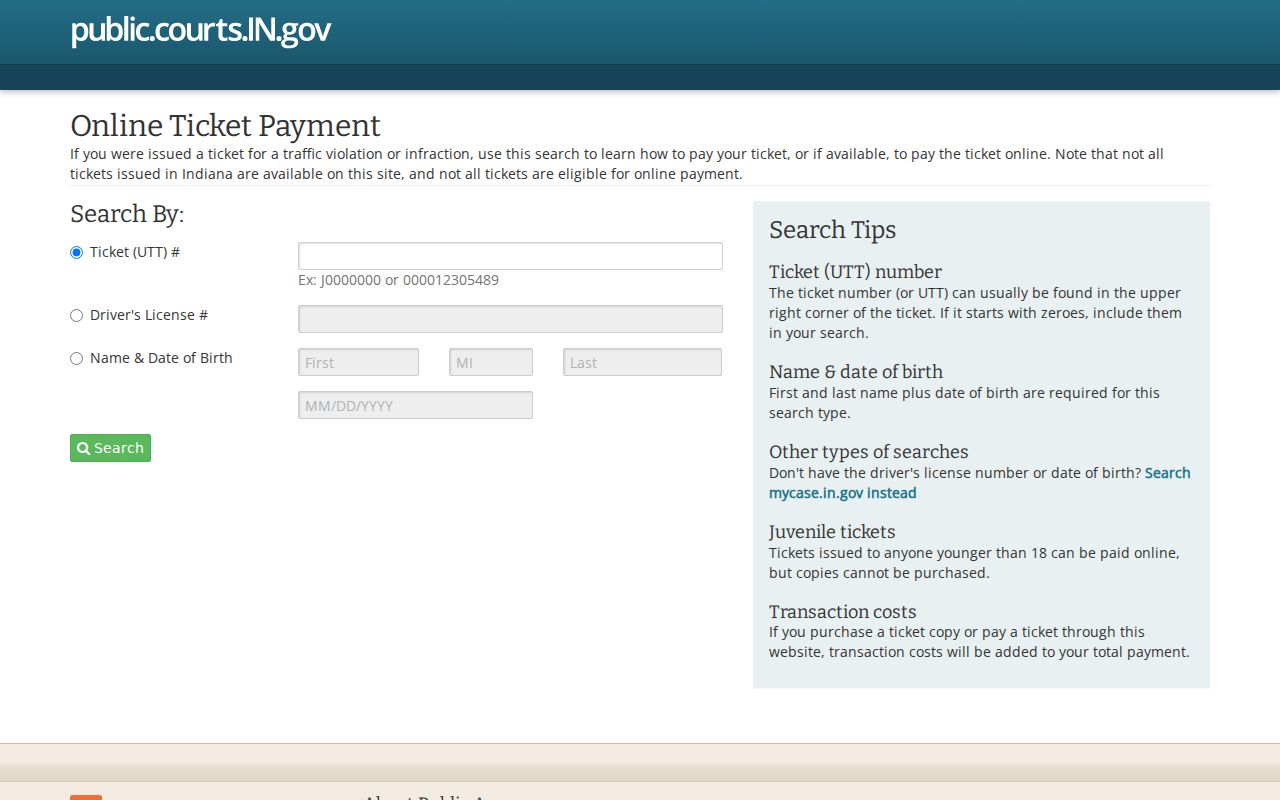 Hamilton County traffic court online payment route
